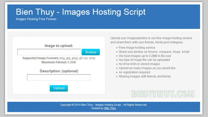 PHP Images Hosting Script