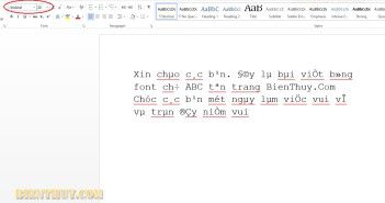 Hướng dẫn sửa lỗi font chữ tiếng Việt trong Microsoft Excel và Microsoft Word
