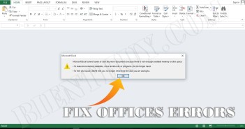 Fix “Microsoft excel cannot open or save any more documents…” Fix "Microsoft excel cannot open or save any more documents because there is not enough available memory or disk space."