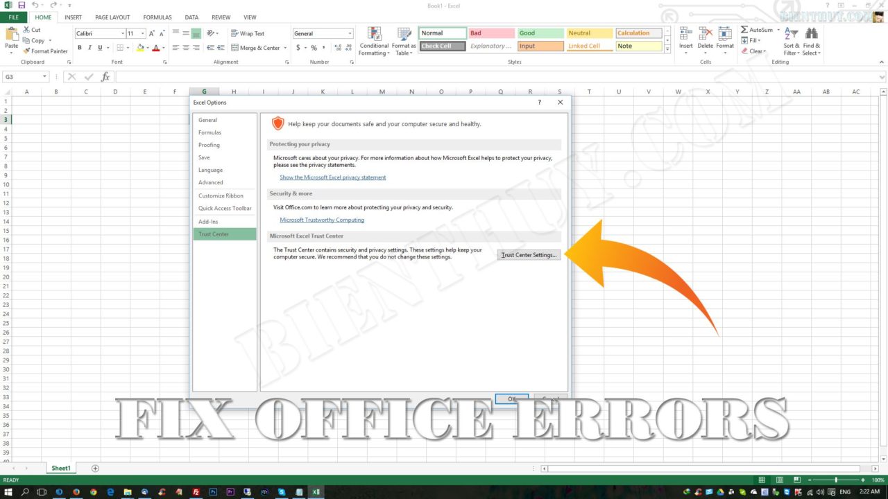 Fix "Microsoft excel cannot open or save any more documents because there is not enough available memory or disk space."