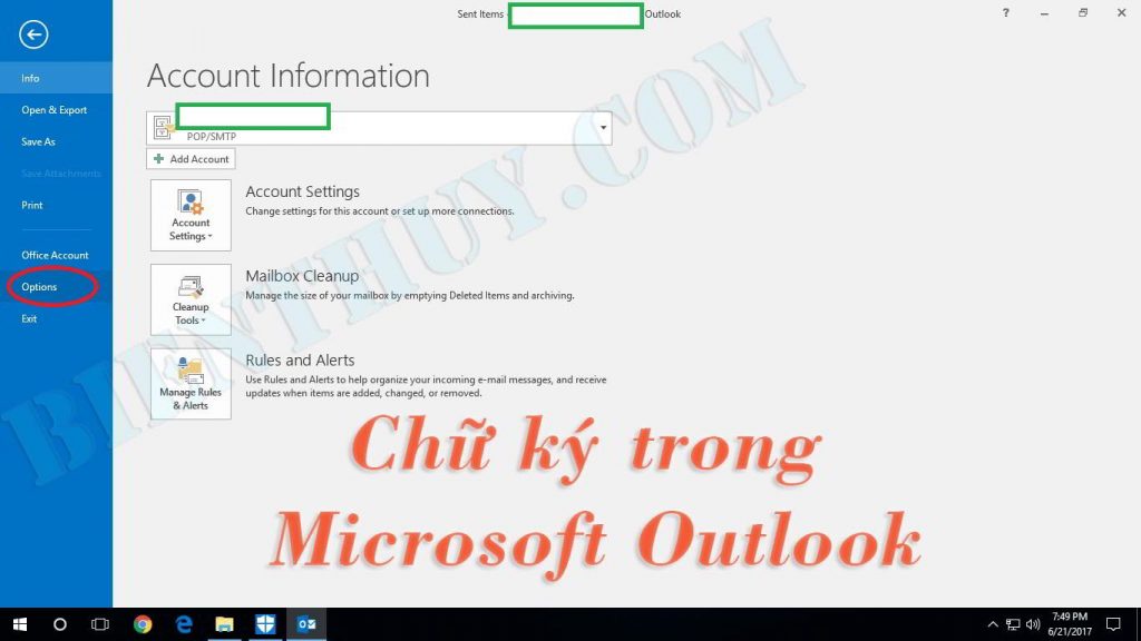 Cách Tạo Chữ Ký Trong Outlook: Cài đặt Hoặc Thay đổi Chữ Ký.