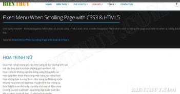 Fixed Menu When Scrolling & Fixed Navigation Menu Bar Fixed Menu When Scrolling – Fixed Navigation Menu Bar